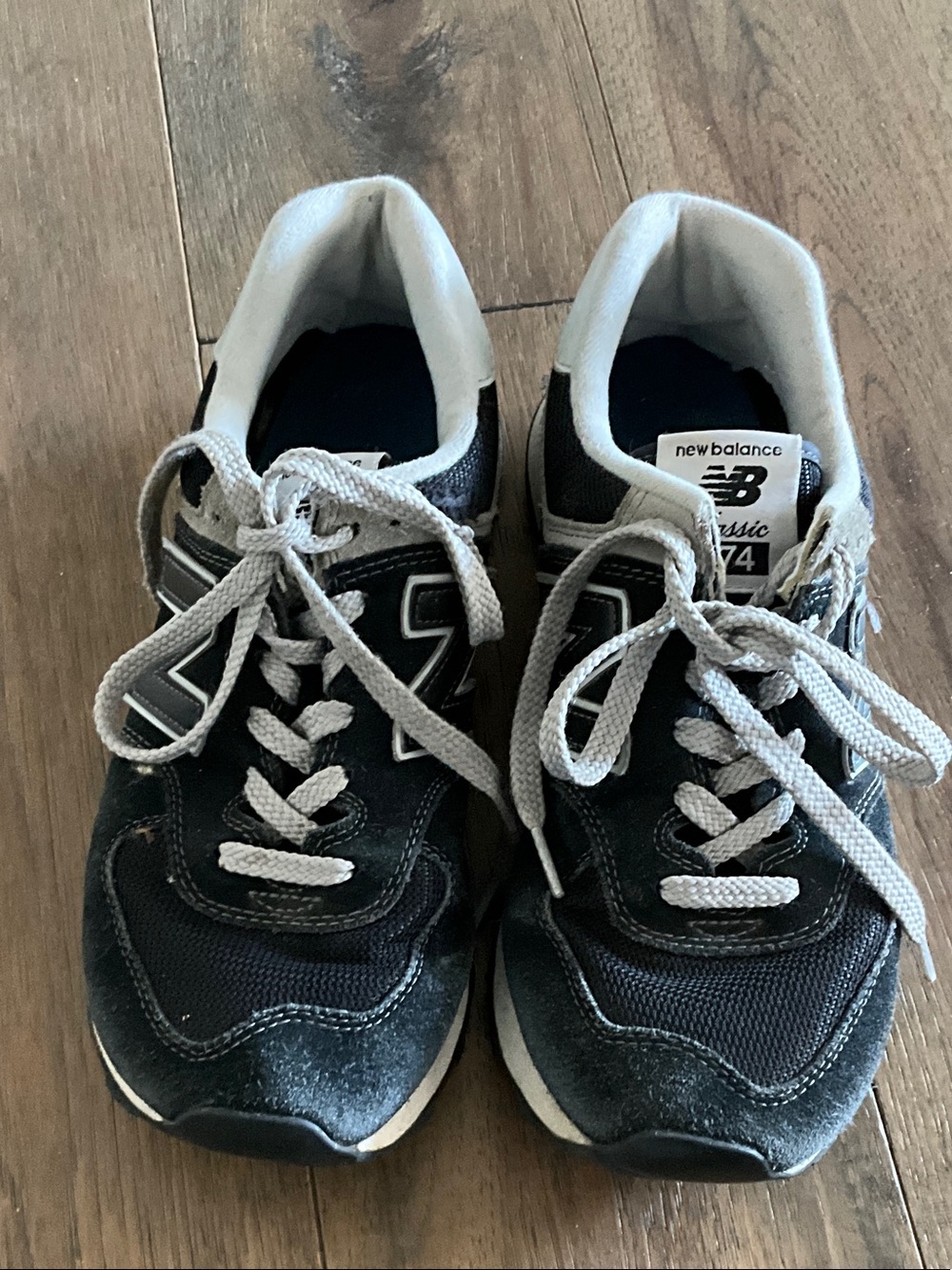 New Balance Black and White Retro Runner Sneakers